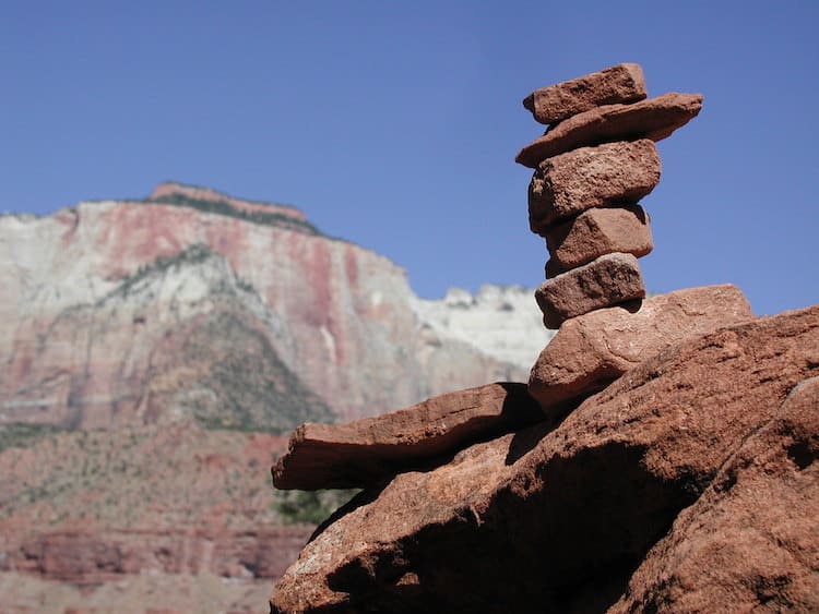 Balancing Act: The History of Rock Cairns and Why Stacking Rocks is  Discouraged in Zion 