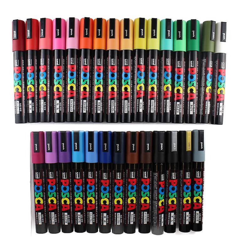 Posca Glass Paint Markers