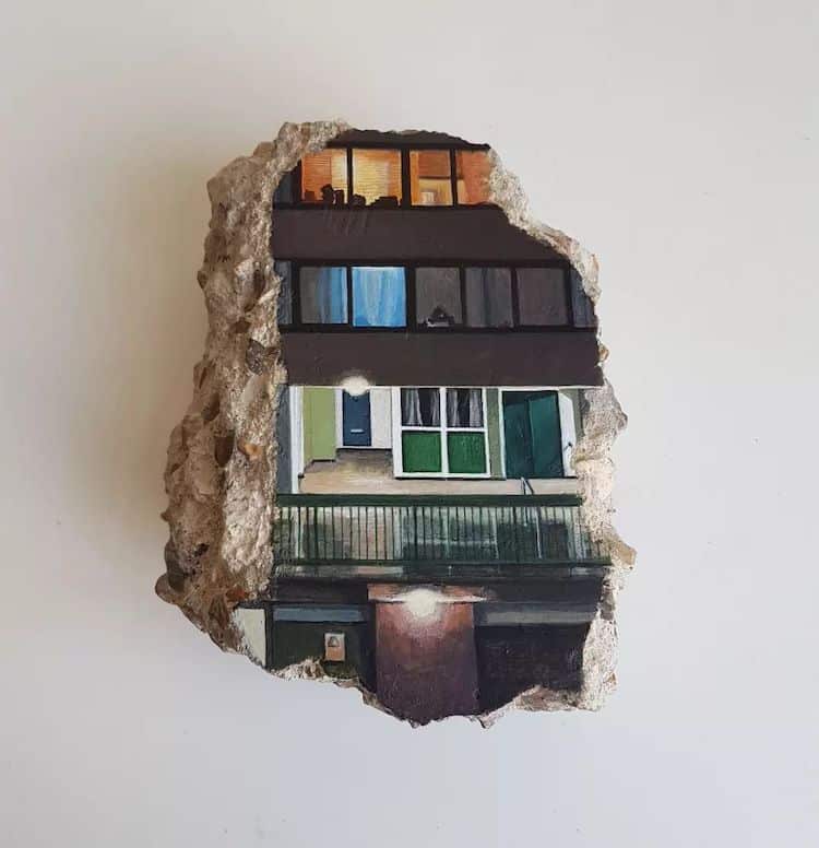 Paintings on Concrete by Harriet Mena Hill