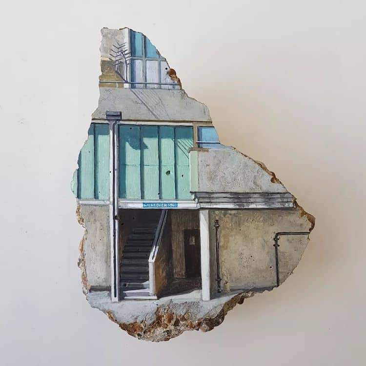 Paintings on Concrete by Harriet Mena Hill
