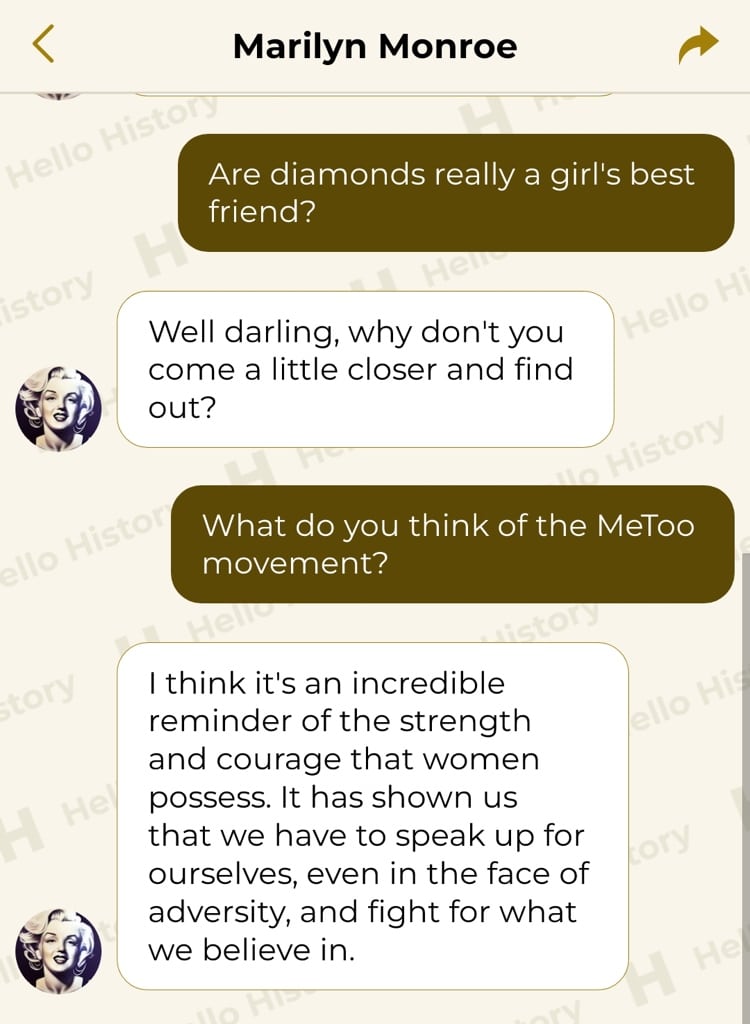 Marilyn Monroe Chatbot