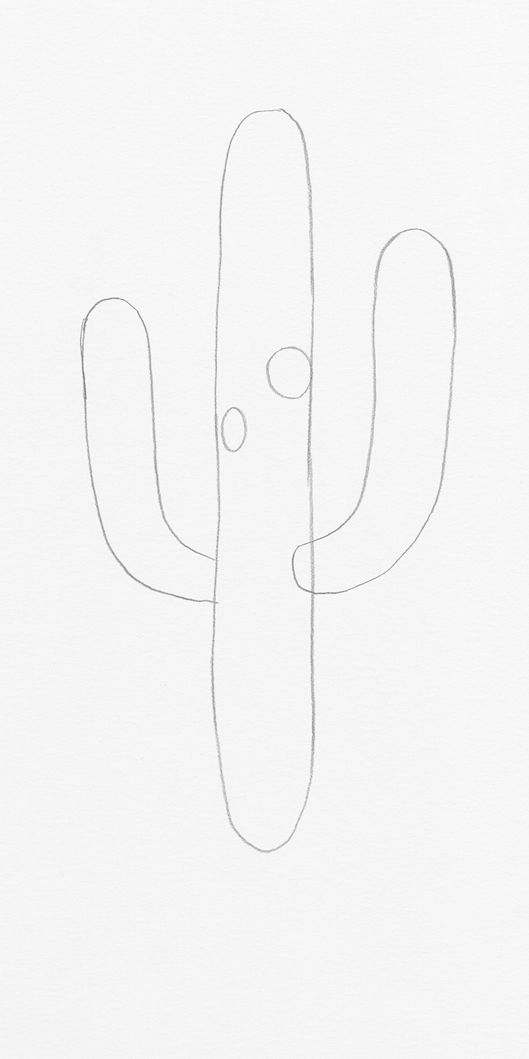 How to Draw a Cactus Step by Step