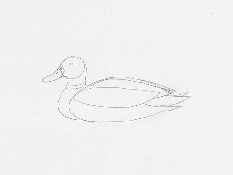 Simple duck watercolor clipart on Craiyon