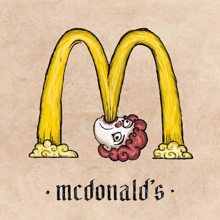 Famous Logos Redrawn as Medieval Art by Ilya Stallone