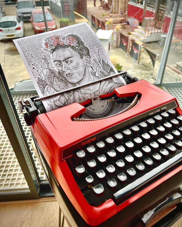 Typewriter Art by James Cook