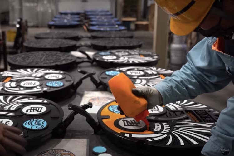 Watch How the Colorful Japanese Manhole Covers Are Made on This Short Documentary