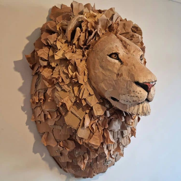 Upcycled Cardboard Sculptures by Josh Gluckstein