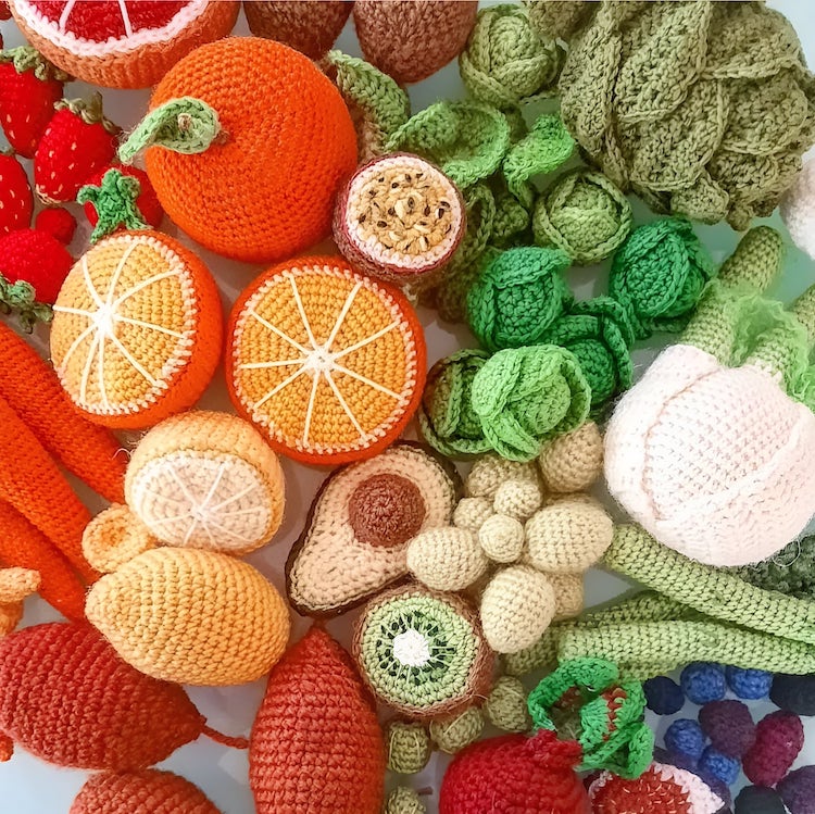 Crochet Food by Maria Skog