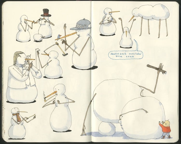 Sketchbook Doodles by Mattias Adolfsson