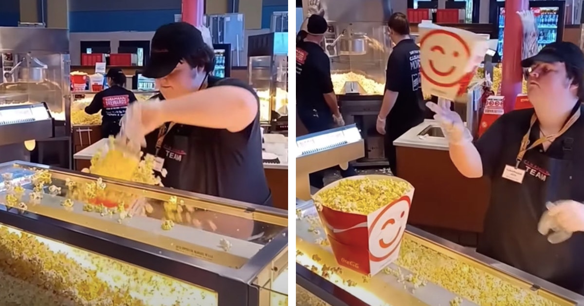 This Viral Video Shows How To Evenly Butter Your Movie Theater Popcorn