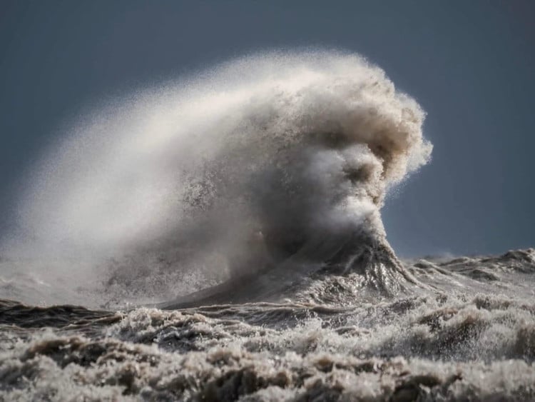 Wave That Looks Like Face by Cody Evans