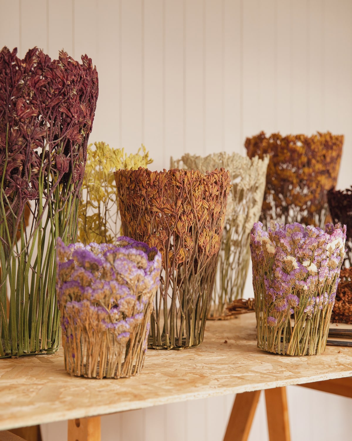 Dried Flower Sculptures by Shannon Clegg