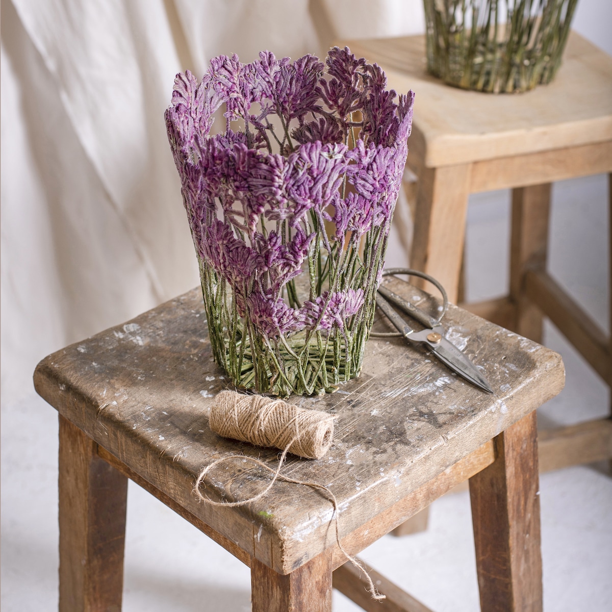 Artist Forms Magical Vases From Dried and Pressed Flowers