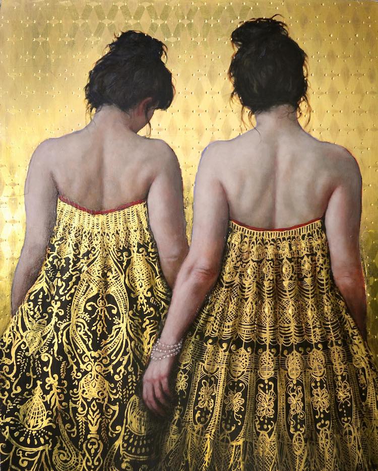 Gold Paintings by Stephanie Rew