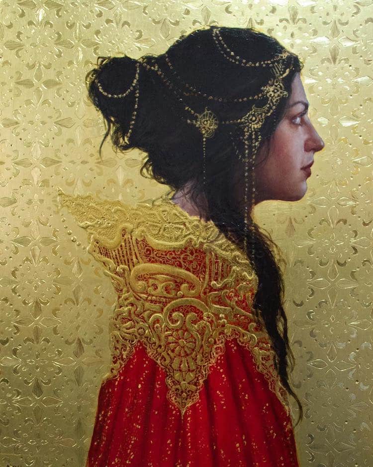 Gold Paintings by Stephanie Rew