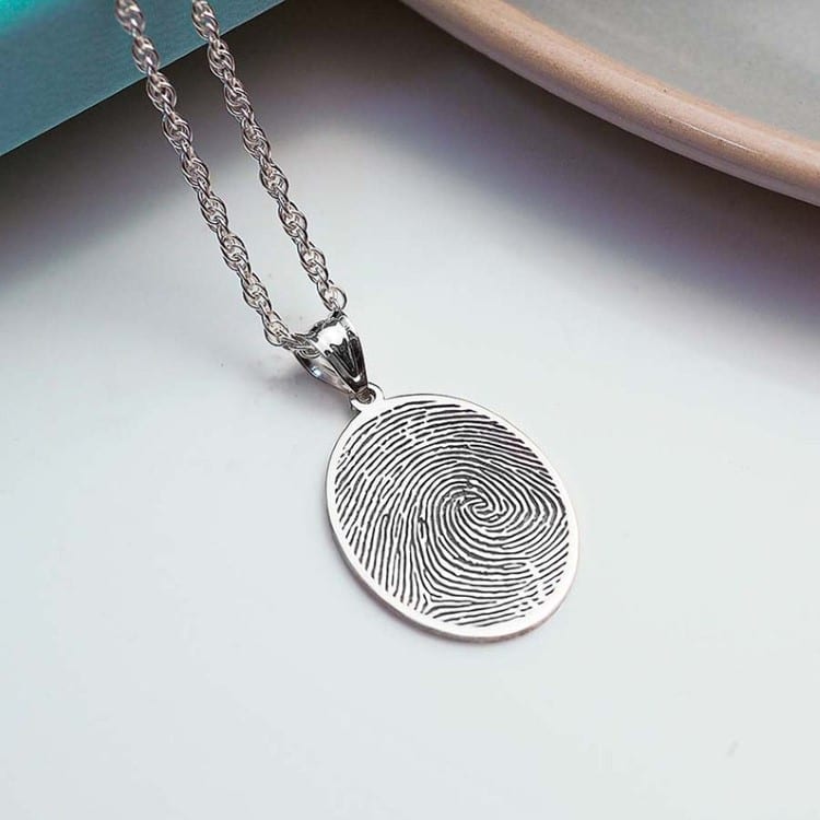 Personalized Fingerprint Necklace