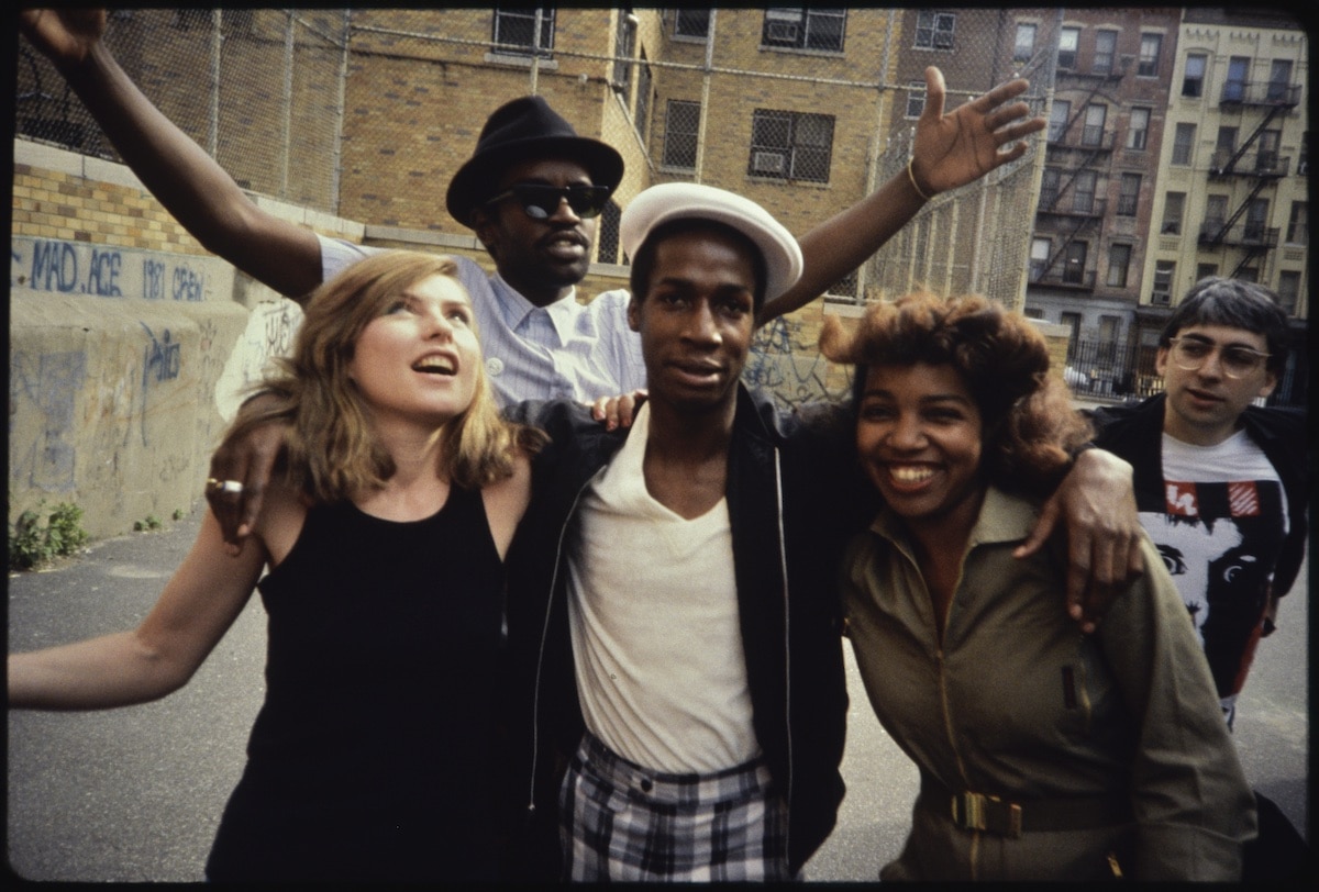 Grand Master Flash, Debbie Harry, Fab 5 Freddy, Chris Stein of Blondie and friend, 1981