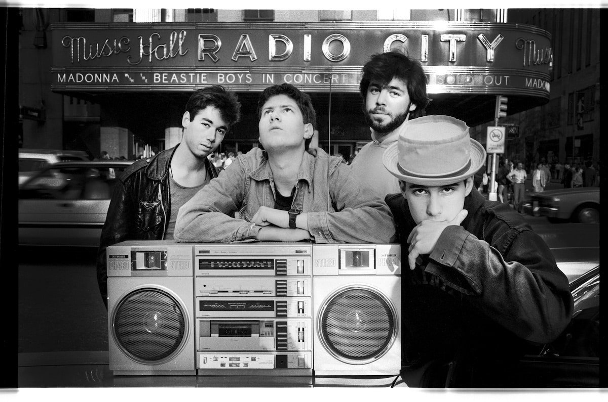 Beastie Boys in Front of Radio City Music Hall in New York 1985