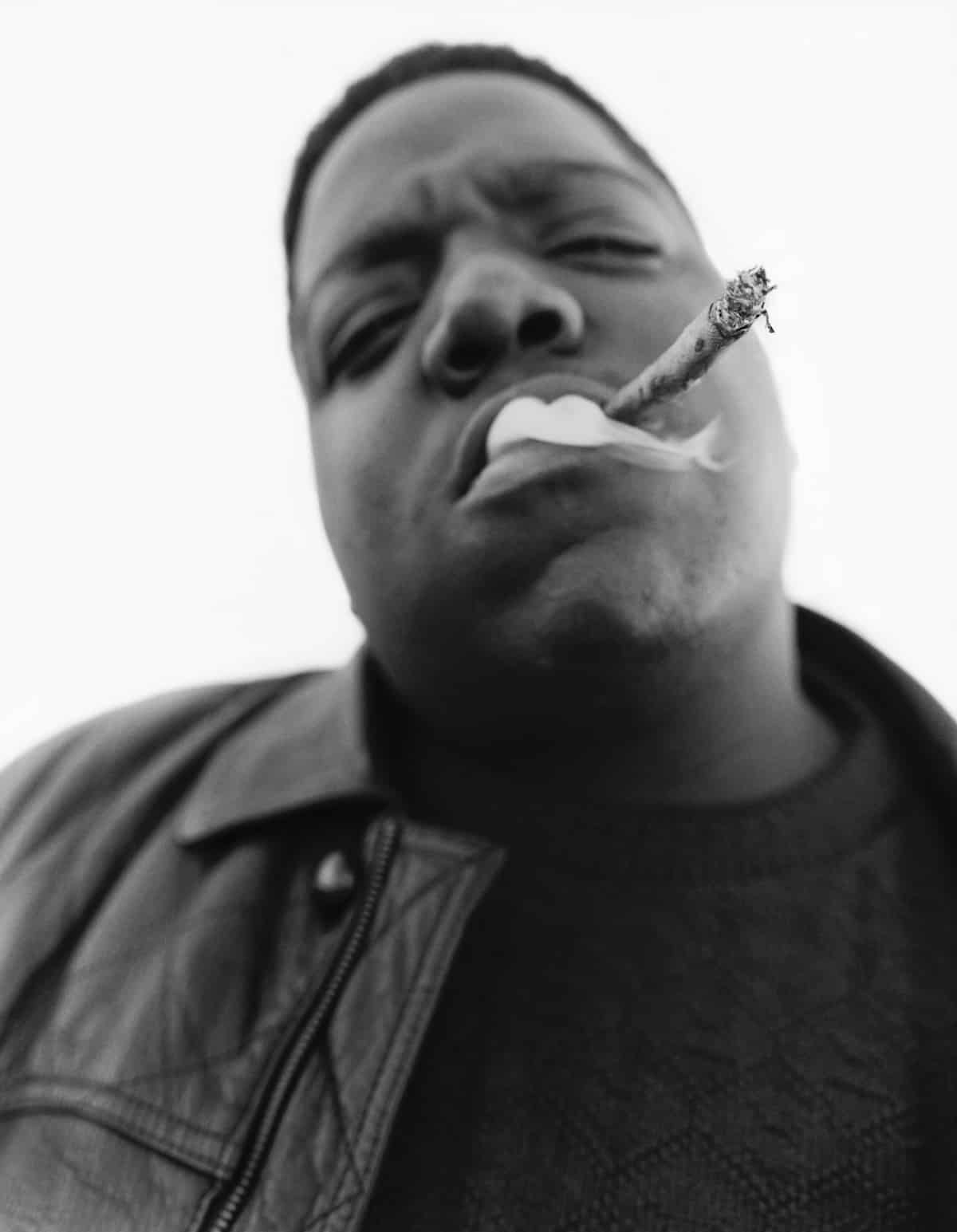 Black and White Portrait of Notorious B.I.G.