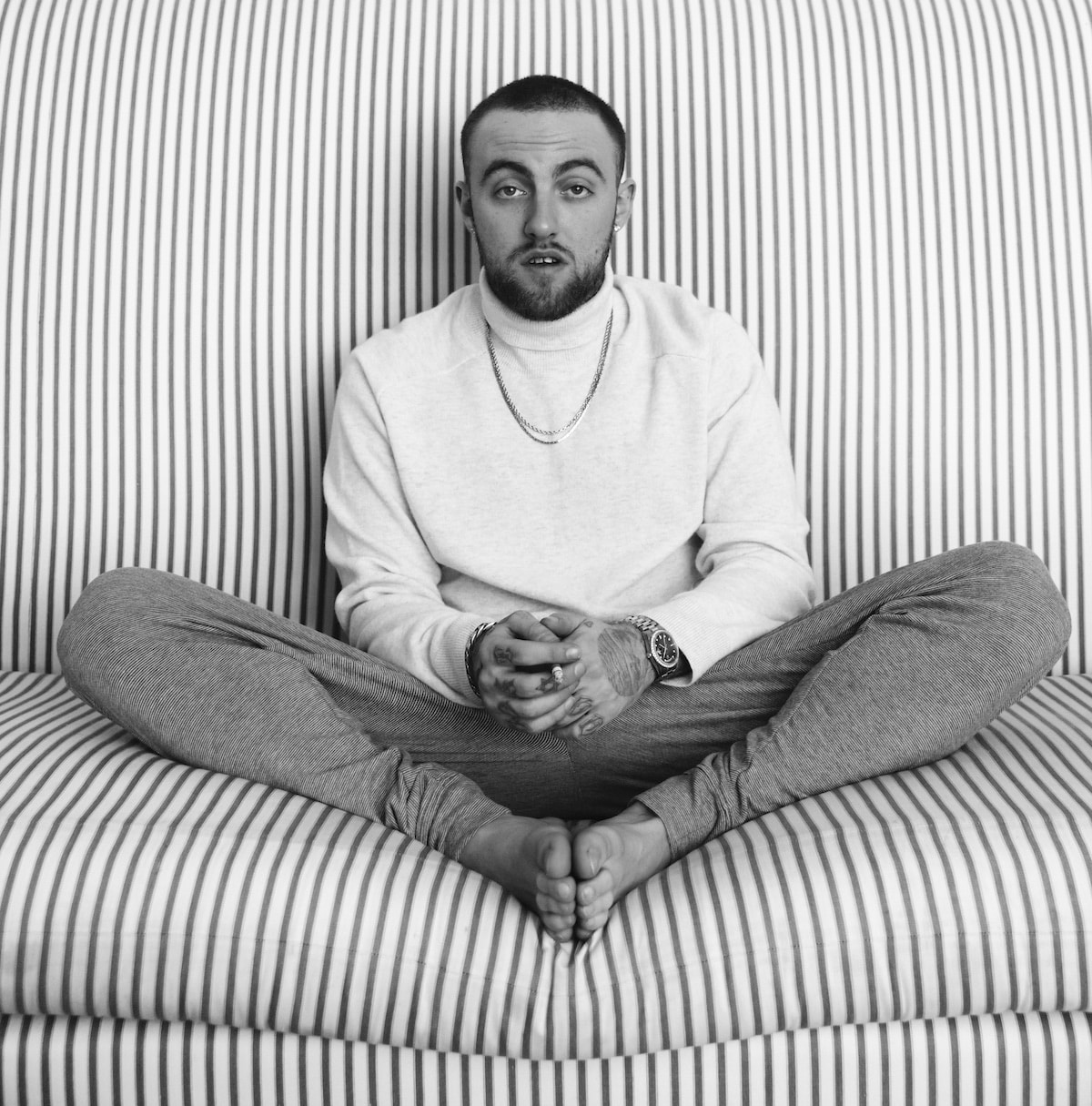 Mac Miller album cover shoot for Self Care