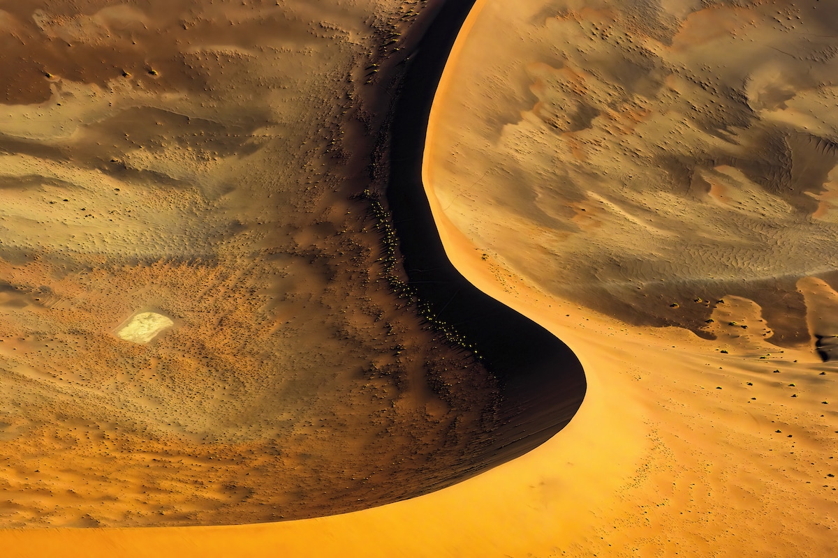 Aerial Image of the Namib Desert