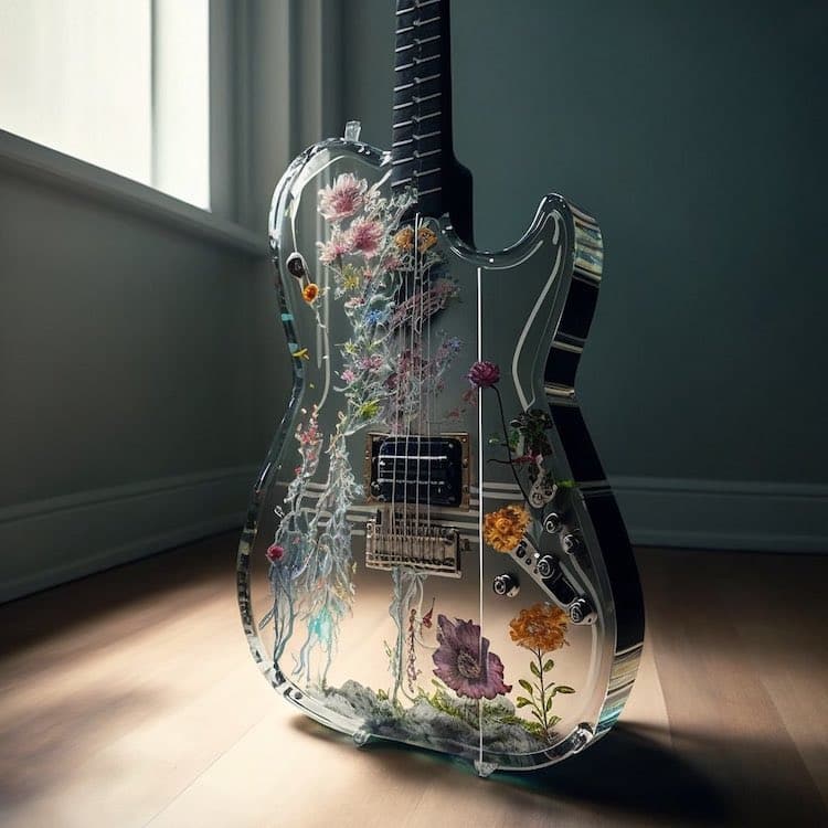 AI Generated Art of a Guitar Makes People Think Its Real – O Scale News ...