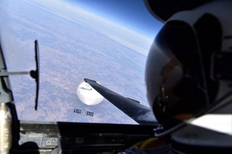 Air Force Selfie with Chinese Spy Balloon