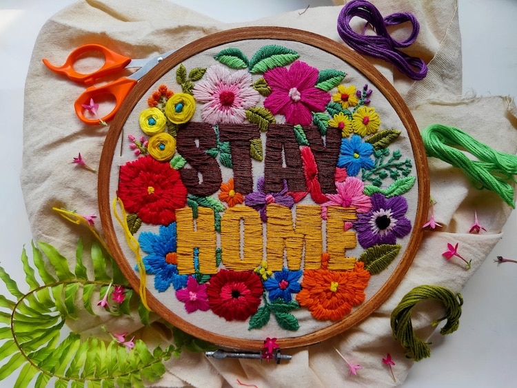 Embroidered Lettering