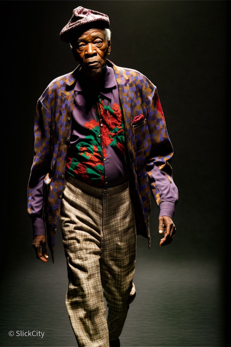 Malik Afegbua AI Generated Series Called Fashion Show for Elders