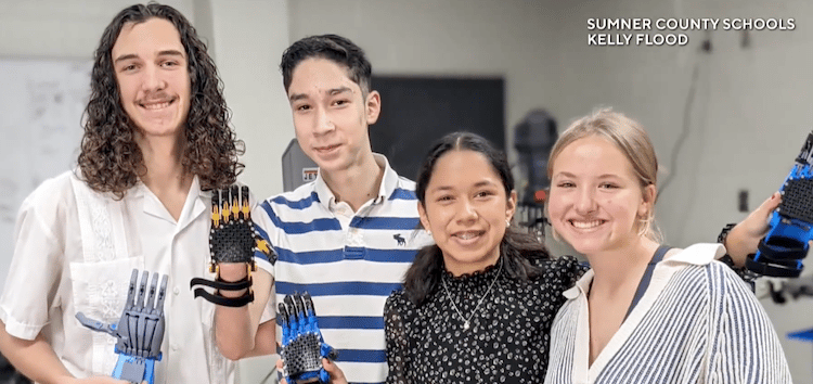 High School Students Make Prosthetic Hand for Classmate