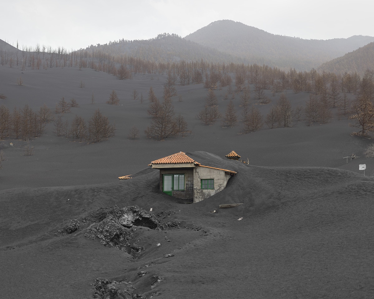House Buried by Cumbre Vieja Volcano