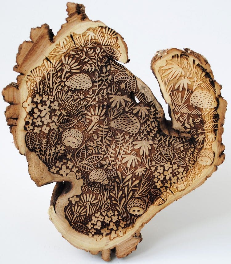 Wood Etchings by Zoe Feast