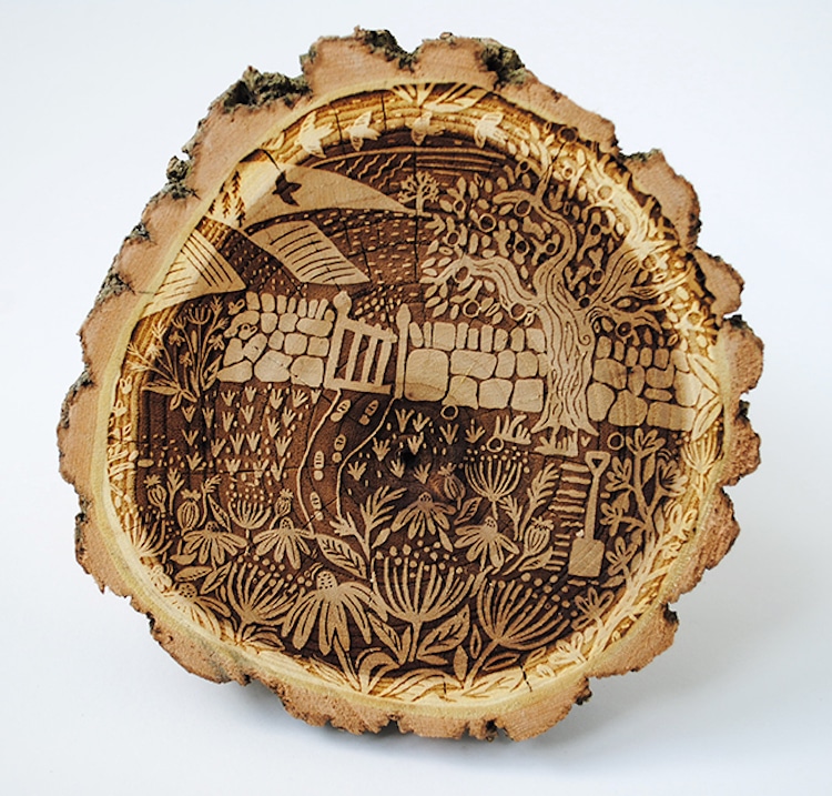 Wood Etchings by Zoe Feast