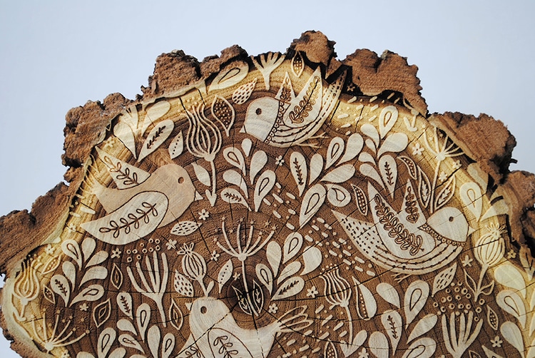 Wood Etchings by Zoe Feast