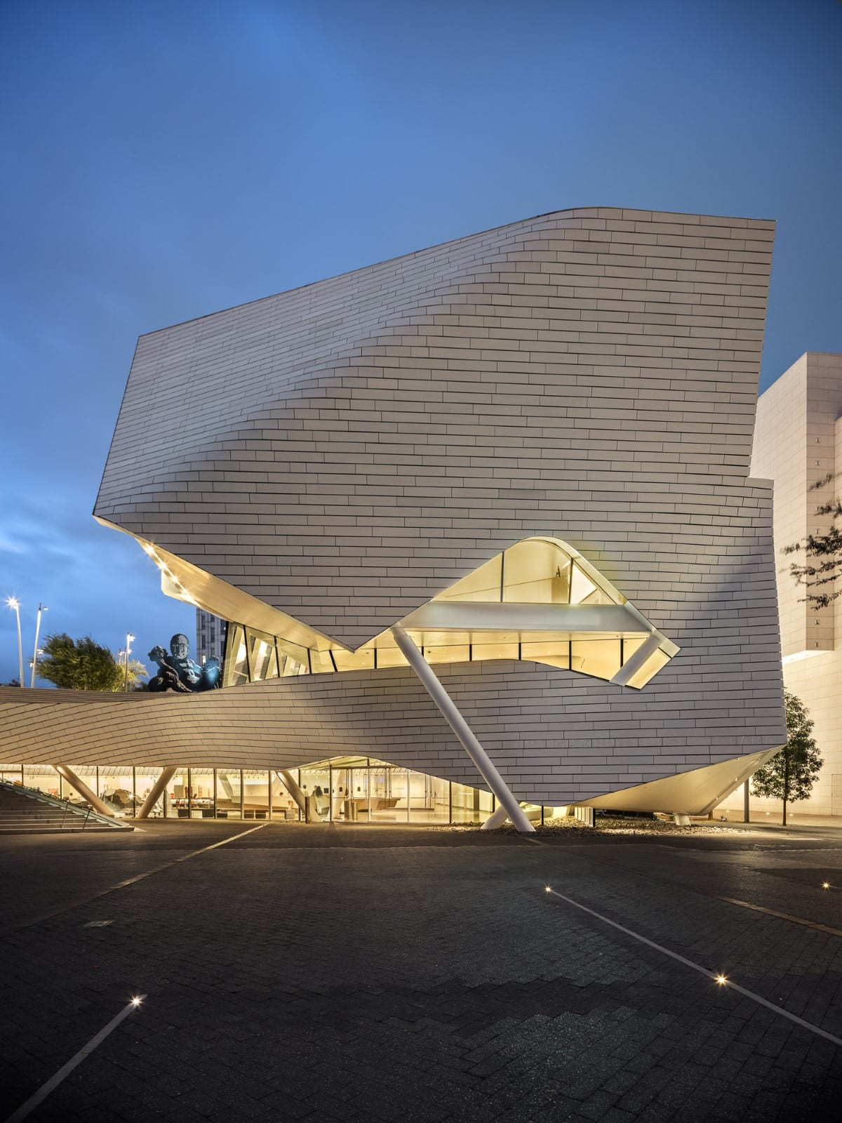 OCMA Exterior at Night