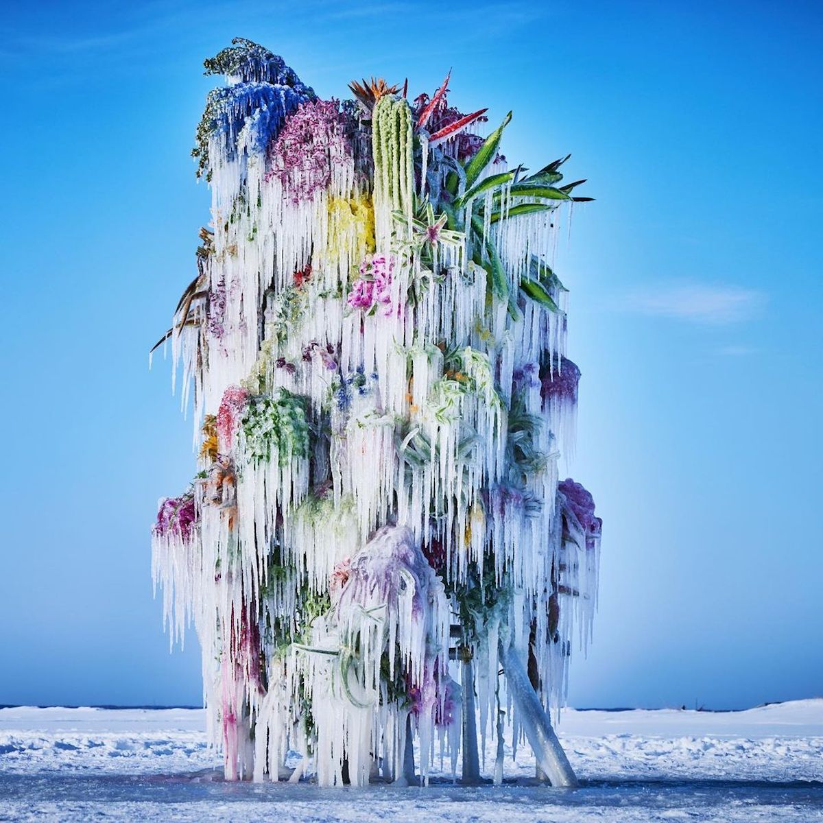 Frozen Flower Installation by Azuma Makoto