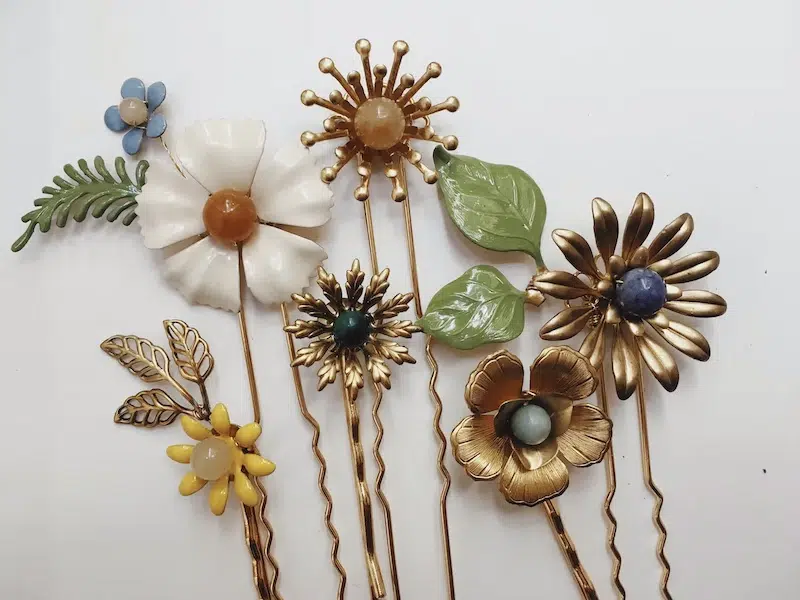 Bespoke Floral Clips