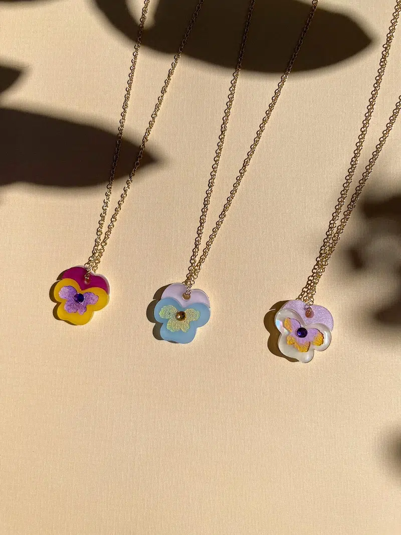 Pansy Necklace