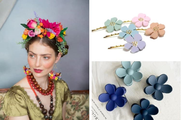 Winter Flower Pearl Pins Headpieces