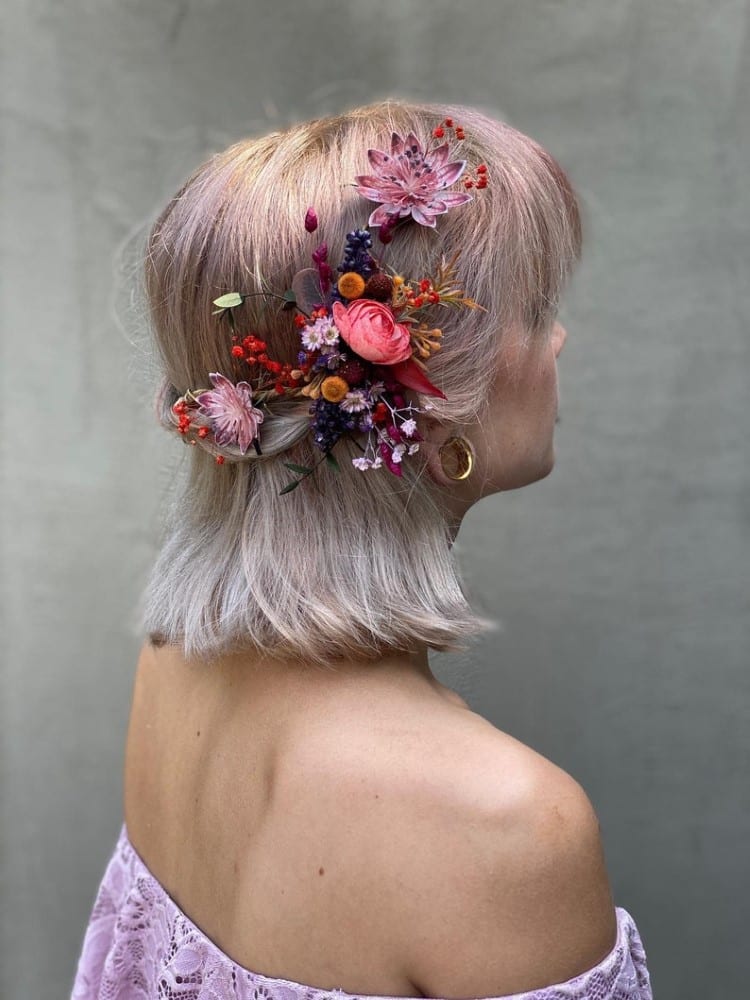 flower hair accessories for women