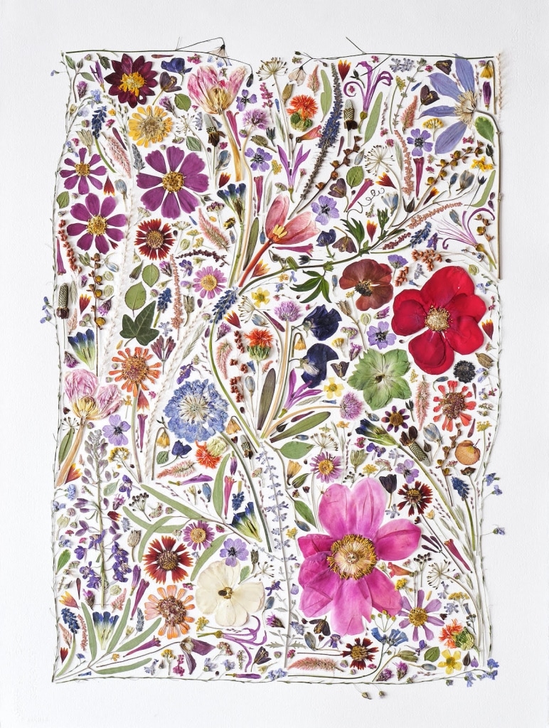 Beautiful Botanicals Are Perfectly Placed Into Flower Press Art