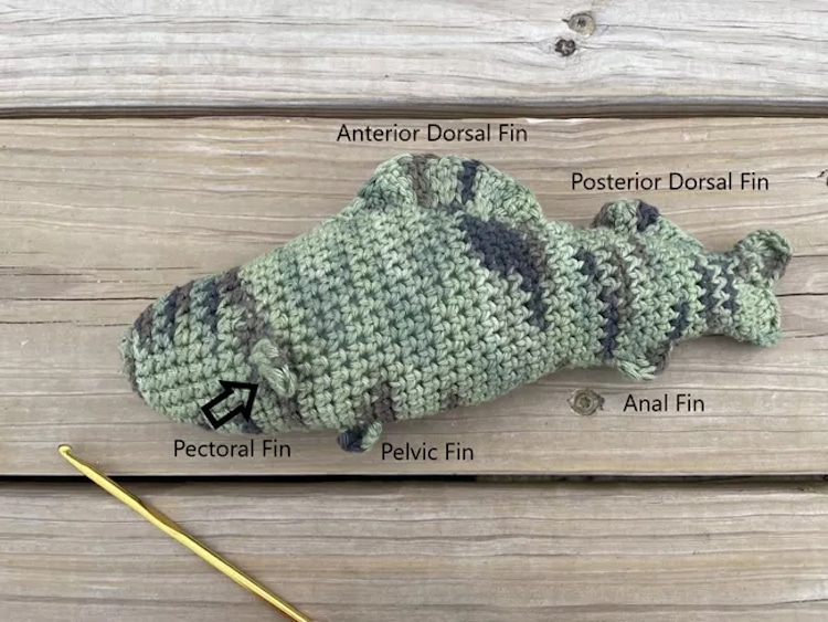 Free Fish Crochet Pattern by the National Park Service