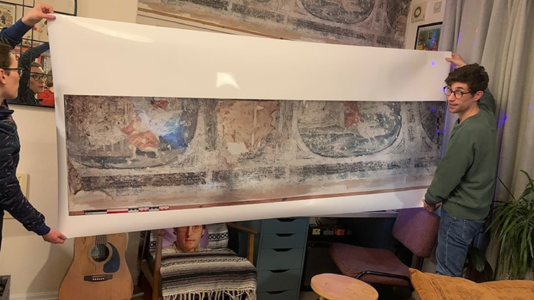 17th-Century Mural Discovered Under Kitchen Panels in North of England