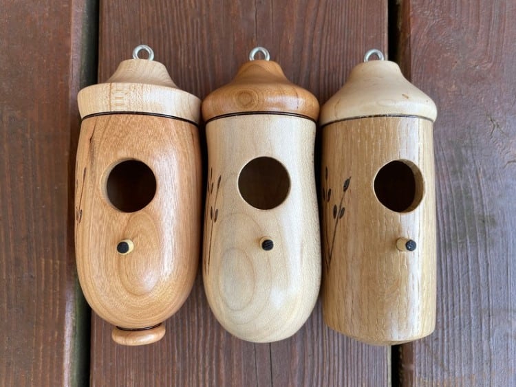 Wood Hummingbird Houses