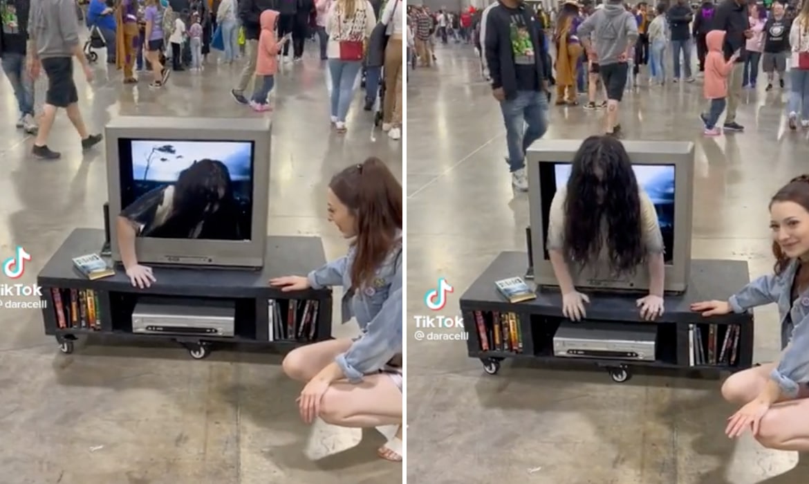 Creative Cosplay of The Ring at Atlanta Comic Con