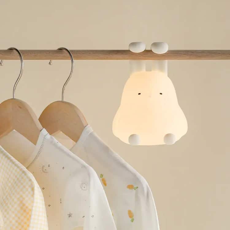 This Quirky Night Lamp Looks Like a Tired Rabbit and Can Be Hung From the Ears to Light Up Your Closet