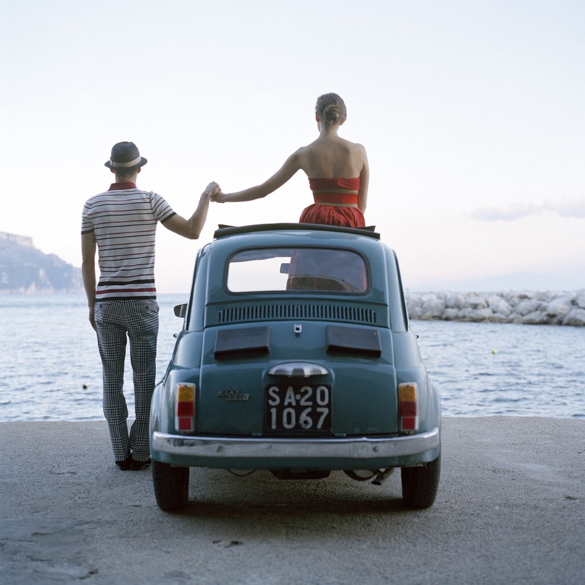 Saori and Mossimo Holding Hands by Rodney Smith