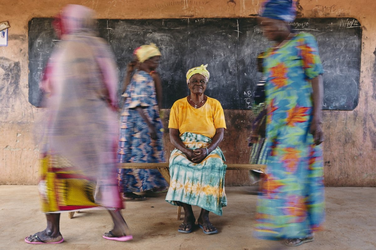 Portrait of a Woman in Ghana with Dementia