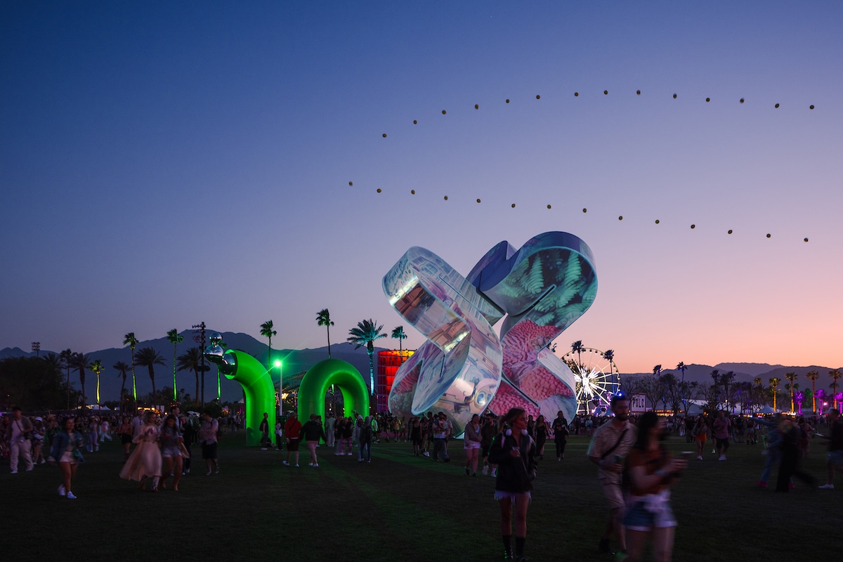 What is the Coachella vibe? Think art installations reaching for