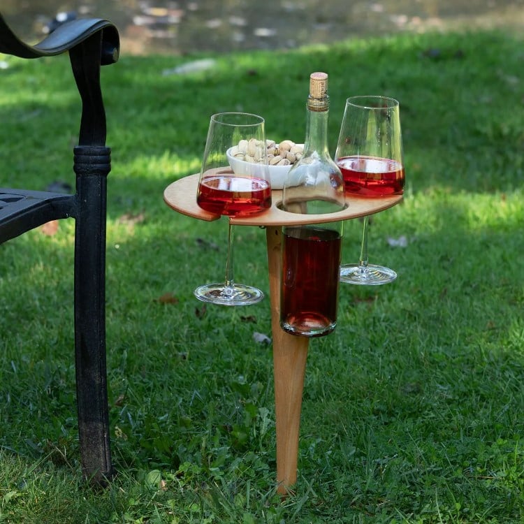 Outdoor Wine Glass Table